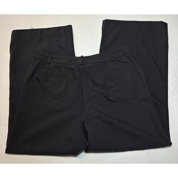 Talbots Dress Pants Women’s Size 12 Gray Wool High Rise Lined Wide Leg Career - Picture 8 of 8